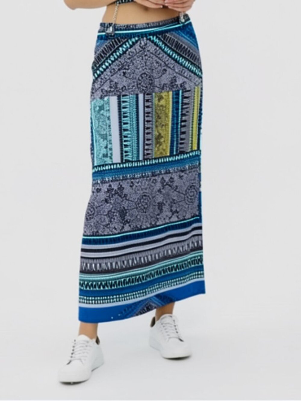 Ambiance Apparel Women's Striped Maxi Skirt Size L